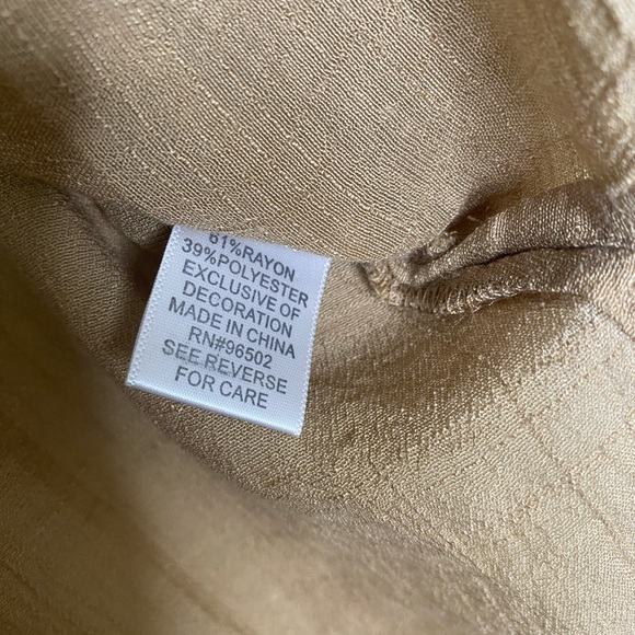 Neutral Tan Beaded Tunic - Picture 5 of 6